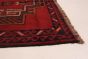 Bordered  Tribal Red Area rug 3x5 Afghan Hand-knotted 289015