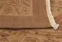 Chinese Dynasty 11'6" x 15'0" Flat-weave Wool Dark Khaki Tapestry Kilim