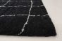 Indian Arlequin 6'0" x 9'0" Hand-knotted Wool Black Rug