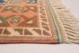 Bordered  Vintage Brown Area rug 5x8 Turkish Hand-knotted 293247