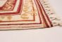 Bordered  Traditional Ivory Runner rug 7-ft-runner Turkish Hand-knotted 293683