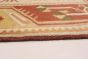 Bordered  Traditional Ivory Runner rug 10-ft-runner Turkish Hand-knotted 293711