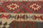 Turkish Kashkoli FW 3'1" x 3'9" Flat-Weave Wool Kilim 