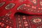 Pakistani Finest Peshawar Bokhara 5'6" x 8'4" Hand-knotted Wool Red Rug