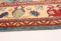 Afghan Finest Gazni 4'11" x 6'5" Hand-knotted Wool Sky Blue Rug