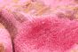 Indian Jules Ushak 5'5" x 7'8" Hand-knotted Silk Dark Pink Rug