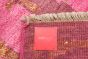 Indian Jules Ushak 5'5" x 7'8" Hand-knotted Silk Dark Pink Rug