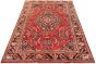 Bordered  Traditional Red Area rug 8x10 Persian Hand-knotted 307979