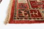 Indian Pazirik 9'0" x 12'1" Hand-knotted Wool Red Rug