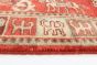 Indian Pazirik 8'1" x 9'11" Hand-knotted Wool Red Rug