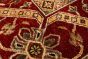 Indian Finest Oushak 9'1" x 11'11" Hand-knotted Wool Dark Red Rug