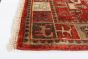 Indian Pazirik 9'1" x 11'11" Hand-knotted Wool Red Rug