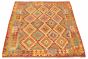 Bordered  Geometric Red Area rug 4x6 Turkish Flat-weave 316081