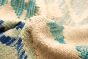 Turkish Bold and Colorful 8'6" x 11'6" Flat-weave Wool Ivory Kilim