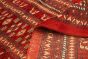 Pakistani Finest Peshawar Bokhara 8'6" x 11'9" Hand-knotted Wool Red Rug