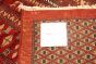 Pakistani Finest Peshawar Bokhara 8'6" x 11'9" Hand-knotted Wool Red Rug