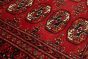 Pakistani Peshawar-Bokhara 3'2" x 5'4" Hand-knotted Wool Red Rug