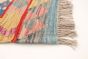 Turkish Bold and Colorful 10'4" x 16'2" Flat-Weave Wool Kilim 