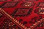 Persian Style 4'9" x 9'1" Hand-knotted Wool Red Rug