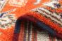 Indian Royal Kazak 2'1" x 3'0" Hand-knotted Wool Orange Rug