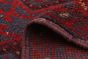 Afghan Tajik Caucasian 1'10" x 8'8" Hand-knotted Wool Red Rug