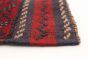 Afghan Tajik Caucasian 1'11" x 8'3" Hand-knotted Wool Red Rug