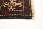 Afghan Teimani 3'9" x 8'1" Hand-knotted Wool Black Rug