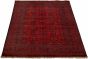 Bordered  Tribal Red Area rug 5x8 Afghan Hand-knotted 329102