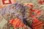 Turkish Bold and Colorful 8'2" x 11'5" Flat-Weave Wool Kilim 