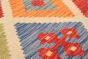 Turkish Bold and Colorful 5'10" x 8'4" Flat-Weave Wool Kilim 