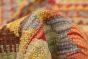 Turkish Bold and Colorful 5'1" x 6'7" Flat-Weave Wool Kilim 