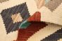 Turkish Bold and Colorful 6'5" x 9'7" Flat-Weave Wool Kilim 