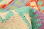 Turkish Bold and Colorful 4'11" x 6'3" Flat-Weave Wool Kilim 