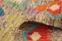 Turkish Bold and Colorful 5'0" x 6'3" Flat-Weave Wool Kilim 