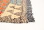 Turkish Bold and Colorful 8'3" x 11'2" Flat-Weave Wool Kilim 