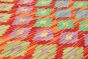 Turkish Bold and Colorful 6'0" x 8'4" Flat-Weave Wool Kilim 