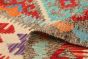 Turkish Bold and Colorful 5'0" x 7'1" Flat-Weave Wool Kilim 