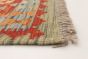 Turkish Sivas 2'8" x 16'1" Flat-weave Wool Brown Kilim