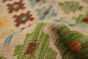 Turkish Bold and Colorful 5'10" x 8'10" Flat-Weave Wool Kilim 