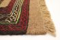 Turkish Ottoman Natura 3'7" x 5'7" Flat-weave Wool Brown Kilim