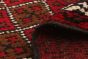 Afghan Akhche 3'4" x 4'7" Hand-knotted Wool Red Rug