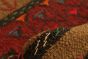 Turkish Ottoman Natura 3'10" x 5'11" Flat-weave Wool Brown Kilim