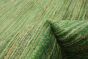 Pakistani Pak Finest Gabbeh 9'0" x 11'11" Hand-knotted Wool Green Rug