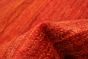 Pakistani Pak Finest Gabbeh 4'3" x 6'6" Hand-knotted Wool Red Rug