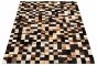Argentina Cowhide Patchwork 5'0" x 8'1" Handmade Leather Rug 