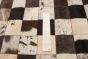 Argentina Cowhide Patchwork 5'4" x 7'6" Handmade Leather Rug 
