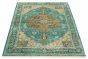 Indian Finest Agra Jaipur 5'6" x 8'6" Hand-knotted Wool Teal Rug