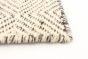 Indian Nevada 4'1" x 5'11" Flat-weave Wool Ivory Kilim