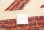Indian Sari Silk 5'3" x 7'6" Flat-weave Silk, Wool Cream Kilim - Clearance