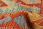 Turkish Bold and Colorful 7'1" x 9'9" Flat-Weave Wool Kilim 